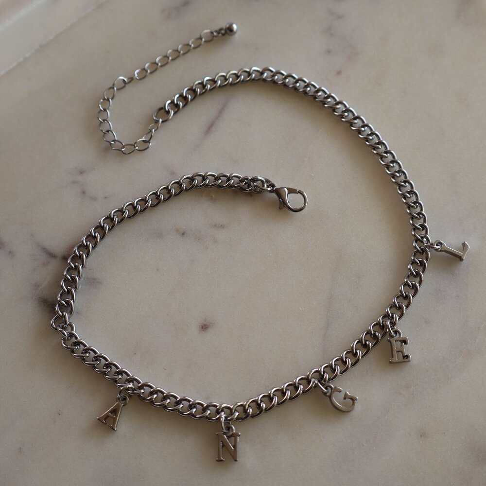 Silver Angel Necklace - 12" - Picture 2 of 6